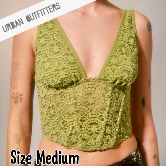 🌸Urban Outfitters Corset Top M - Picture 1 of 8